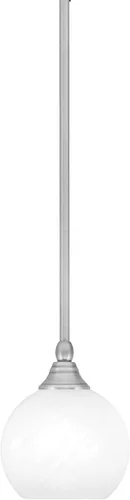 Miniatura 3 de Toltec Lighting Tallo Colgado Mini colgante, acabado de cobre negro, 3.5" cuadrado humo burbuja vidrio