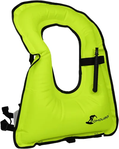 Miniatura 12 de Chaleco de esnórquel para adultos, chaleco de natación inflable para mujeres/hombres, chalecos de natación para kayak, remo, pesca, surf, esnórquel