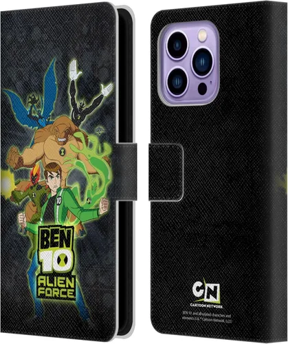 Miniatura 8 de Head Case Designs Funda con licencia oficial de Ben 10: Alien Force Ben's Jacket Graphics Funda de piel tipo cartera compatible con Apple iPhone 14