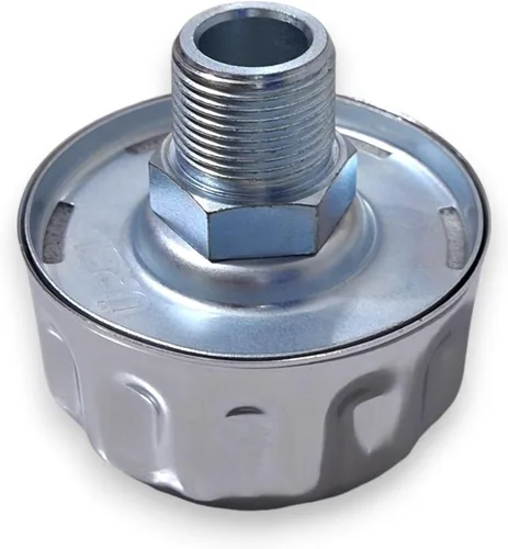 Miniatura 12 de Tapa de respiración de tanque hidráulico para depósito de aceite y combustible – Tapón de llenado de metal con reborde