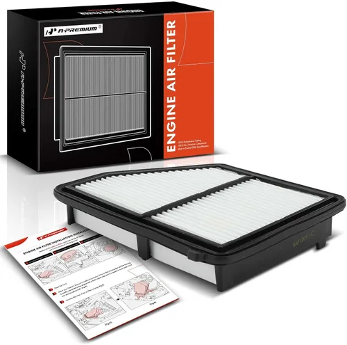 A-Premium Filtro de aire de motor Compatible con vehículos Honda - Civic 2016 2017 2018 2019 2020 2021 2022 2023, HR-V 2023 - Sólo aspiración