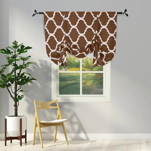 Miniatura 20 de Melodieux - Cortinas de bolsillo de moda marroquí para cocina, cafetería o baño, pequeñas ventanas