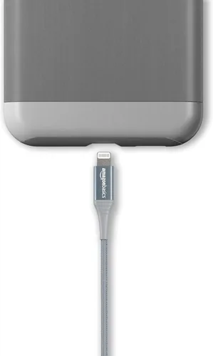 Miniatura 4 de Amazon Basics - Cable Lightning de nailon trenzado doble a USB, colección avanzada, cargador para iPhone certificado MFi