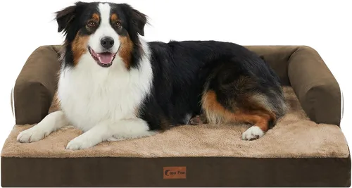 Miniatura 50 de Camas Ortopédicas para Perros de Tamaño Grande, Espuma de Celdas Impermeables tipo Huevera, Camas tipo Sofá para Perros Medianos para Jaula 35x22