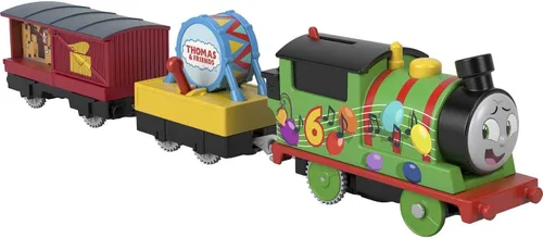 Thomas & Friends Tren de juguete motorizado Percy Motor alimentado por batería con tambor de carga y correo para preescolar juego de simulación para
