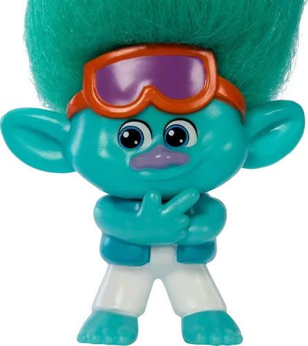 Miniatura 5 de Mattel DreamWorks Trolls Band Together BroZone On Tour Set con 5 muñecas pequeñas y soporte de casete de cinta, juguete coleccionable inspirado