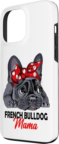 Miniatura 2 de iPhone 13 Pro Max Frenchie Mama Lindo Bulldog Francés Perro Mamá Divertido Estuche de Regalo para Mujer