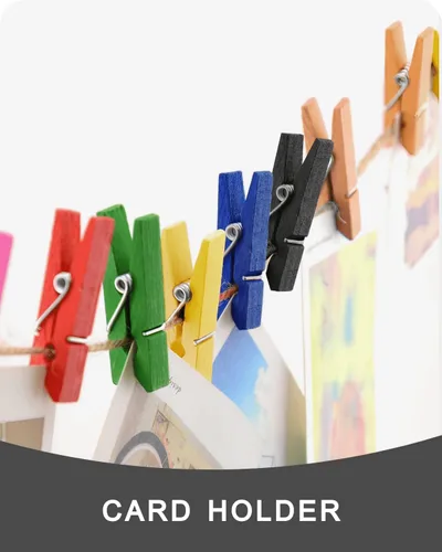 Miniatura 7 de Mini prendedores para fotos, pinzas pequeñas de color negro, paquete de 100 clips de madera arcoíris coloridos con cuerda de 32 pies
