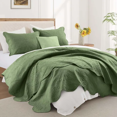Miniatura 141 de MOONLIGHT20015 Edredón tamaño King (106 x 96 pulgadas) con 2 fundas de almohada (20 x 36 + 2 pulgadas) para todas las estaciones, juego de cama Azul