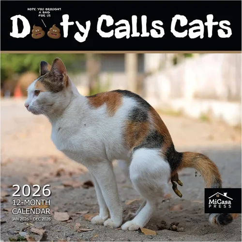 Miniatura 7 de MICASA PRESS Calendario de pared de gatos 2026 de 12 meses 12 x 24 pulgadas abierto Papel grueso y resistente Regalo de vacaciones Lindo