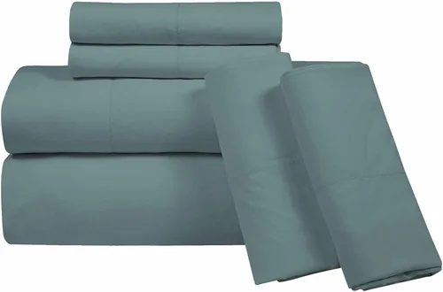 Miniatura 15 de ROYALE LINENS Juego de 4 sábanas King - Ropa de cama de microfibra cepillada suave de 1800 hilos - 1 sábana ajustada y 1 sábana lisa, 2 fundas