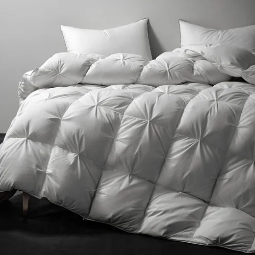 Miniatura 22 de Royoliving Relleno de Edredón de Plumas y Plumón Premium Consolador Tamaño King Gris Carbón Todas las Estaciones Calidez Media Invierno Gris Funda