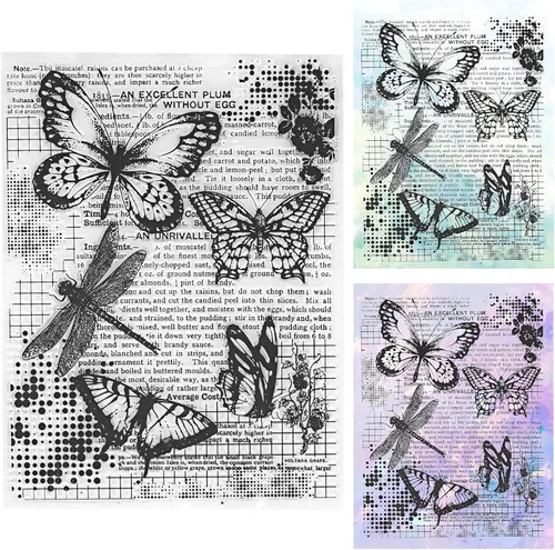 Miniatura 8 de UCEC 8 hojas de sellos transparentes de flores para hacer tarjetas, sellos de silicona para manualidades, sello de flores de goma transparente