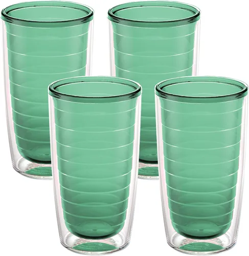 Miniatura 12 de Tervis - Vaso de viaje de mesa transparente y colorido Bayou View Collection fabricado en Estados Unidos, taza de viaje de doble pared con Surtido