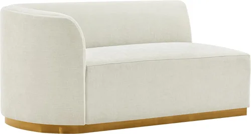 Miniatura 9 de Manhattan Comfort Daria - Sofá modular contemporáneo de 2 piezas en tapicería de lino, sofá de sala de estar de 132 pulgadas con marco de madera