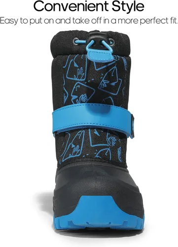 Miniatura 2 de NORTIV 8 Botas de nieve para niños y niñas, impermeables, para clima frío, botas clásicas para senderismo al aire libre (niños pequeñosniños grandes)