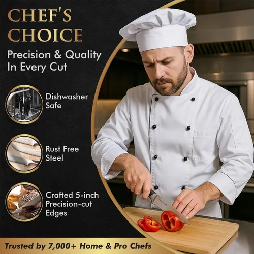 Miniatura 4 de Bellemain - set de cuchillos para carne de acero inoxidable, 4 piezas