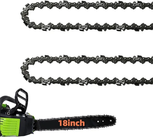 Miniatura 11 de Paquete de 2 cadenas de motosierra de 16 pulgadas, 56 eslabones de transmisión de calibre de 0.050 pulgadas, paso de 3/8 pulgadas, cadena