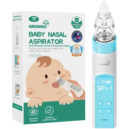 Miniatura 13 de GROWNSY Aspirador nasal eléctrico para mascotas, succión silenciosa de nariz y orejas para perros, gatos, cachorros y gatitos, succión ajustable
