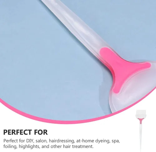 Miniatura 9 de Beaupretty Cepillo de tinte para el cabello de 8.85 pulgadas, cepillo de cerdas suaves para coloración del cabello para salón y uso doméstico, peine