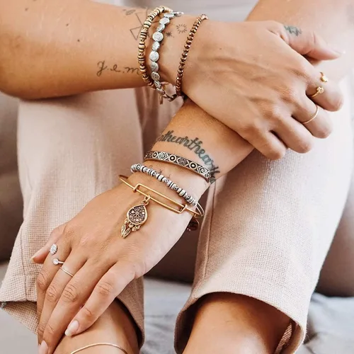 Miniatura 5 de Alex and Ani Path of Symbols - Brazalete expandible para mujer, dije atrapasueños, acabado rafeeliano, 2 a 3.5 pulgadas