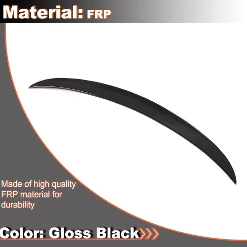 Miniatura 3 de Alerón trasero del maletero para BMW Serie 2 F22 F87 M2 Coupé 2014-2020 220i 228i 230i M235i M240i Negro Brillante Tapa trasera del maletero