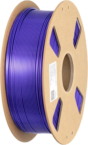 Miniatura 8 de Filamento de impresora PLA 3D de seda 1.75 mm. / 0.06 pulgadas 1 Kg. / 2.2 libras, brillante y sedoso brillo púrpura negro rojo cobre