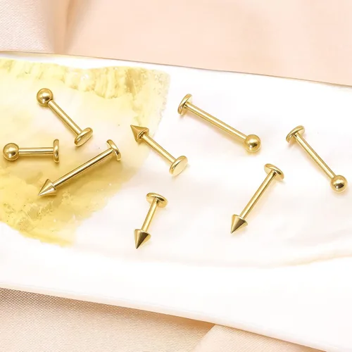Miniatura 5 de BLISI 8PCS Body Piercing Jewelry Lot 16G Titanium Nose Septum Lip Cartilage Tragus Eyebrow Industrial Barbell Horseshose Piercing Kit Jewelry