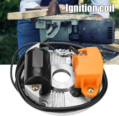 Miniatura 3 de TOPINCN Bobina de encendido de repuesto de bobina de chispa de encendido estator regulador para motosierra 070 090 1106 400 0705 1106 404 3210