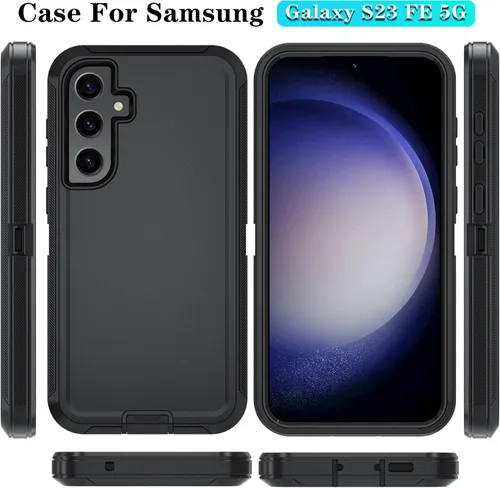 Miniatura 6 de ONOLA Funda para Samsung Galaxy S23 FE con protector de pantalla HD, resistente, a prueba de golpes y caídas, 3 capas, para Galaxy S23 FE de 6.4