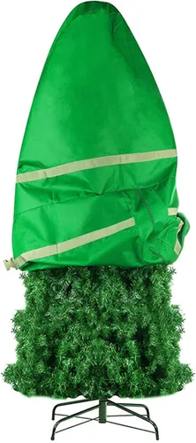 Miniatura 2 de Bolsas verticales de almacenamiento para árbol de Navidad, 210D, Oxford, para árbol de Navidad, con capacidad para hasta 9 pies, con dobladillo