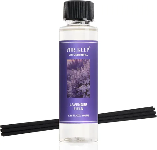 Miniatura 34 de Airkeep Juego de difusor de junco, 3.38 onzas líquidas (3.4 fl oz), difusor de aceite de niebla marina y sal marina con 8 varillas de caña, difusor