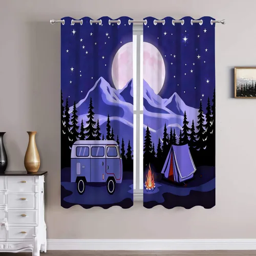 Miniatura 90 de Batmerry Silueta de hombre y niño, marco en forma de corazón con figuras, tratamiento de ventana, cortina corta de cocina multicapa de poliéster