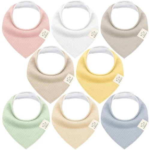 Miniatura 45 de KeaBabies - Juego de 8 baberos tipo bandana para bebés, niñas y niños - Baberos de algodón orgánico para babeo y dentición para recién nacidos