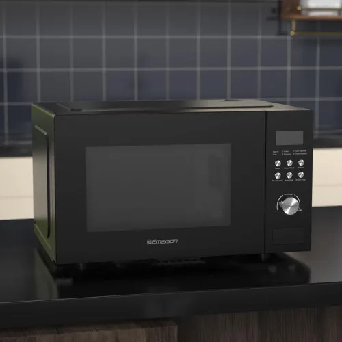 Miniatura 11 de Emerson MW1101B-A Horno microondas de encimera con control de botón, pantalla LED de 1000 W, 10 niveles de potencia, 6 menús automáticos, plato