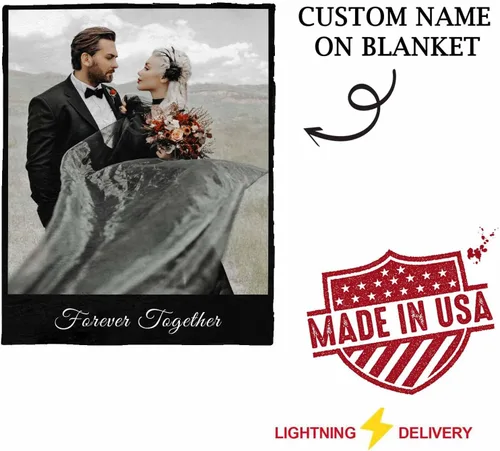 Miniatura 5 de YESCUSTOM Manta personalizada con fotos y texto, Manta familiar personalizada para adultos, niños y amigos, para cumpleaños, regalo conmemorativo