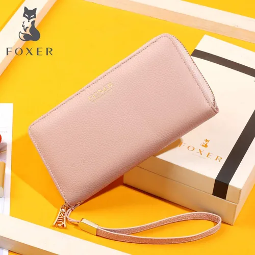 Miniatura 7 de Carteras de cuero para mujeres cuero genuino RFID bloqueo caja de regalo embalaje