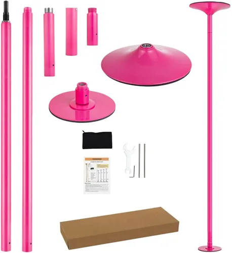 Miniatura 8 de Juego de Tubo de Baile - Altura Ajustable Premium 7.38-8.85 pies Portátil 45 mm de Diámetro 360° Tubo de Baile Giratorio para el Hogar, Capacidad