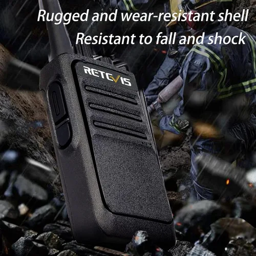 Miniatura 5 de Retevis Walkie Talkies RT17 de largo alcance para adultos, radios recargables de 2 vías con base de cargador USB, radio bidireccional ligera