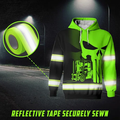 Miniatura 5 de Sudadera con capucha de alta visibilidad para hombres - Colección de trabajos con nombre personalizado Clase 3 Ropa de trabajo reflectante