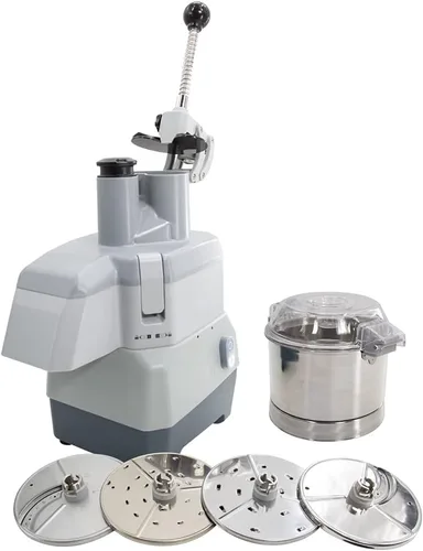 Miniatura 6 de Hakka - Procesador de alimentos combinado con cuenco de acero inoxidable de 3 cuartos de galón, alimentación continua y 4 discos - 1 hp