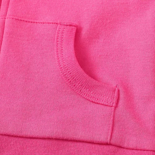Miniatura 5 de ROMPERINBOX Sudadera con capucha para bebé y niña, con cremallera completa, ligera, delgada, abrigo, sudaderas de 0 a 24 meses