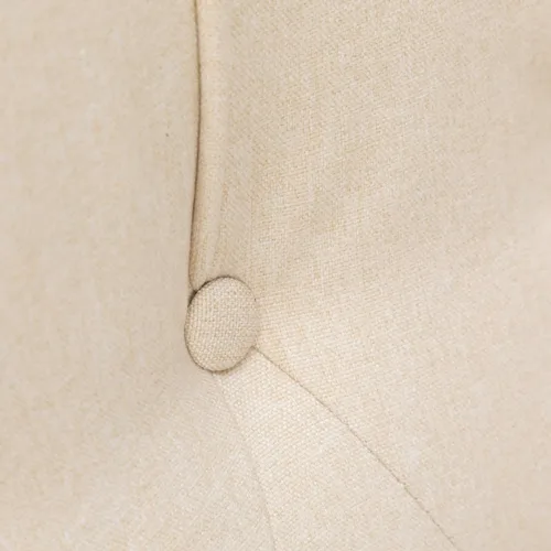 Miniatura 8 de Silla reclinable de ala de mediados de siglo para adultos, sillas reclinables modernas de tela de lino con respaldo acolchado con botones y Beige