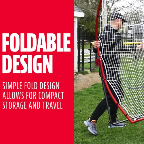 Miniatura 8 de Franklin Sports Rebotadores de Béisbol + Red Pitchback - Entrenador de Retorno de Lanzamiento + Red de Rebote con Objetivo de Lanzamiento Acoplable