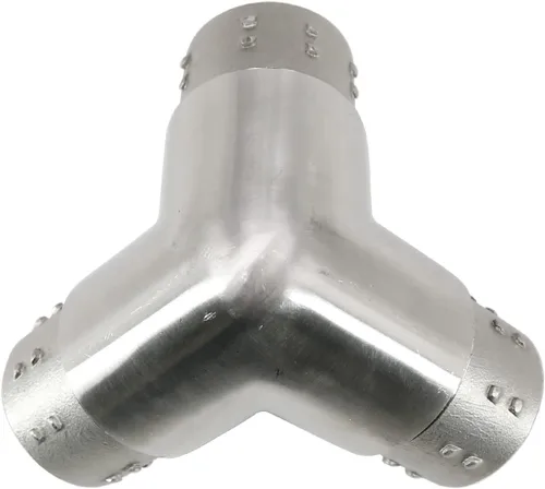 Miniatura 2 de Conector de barandilla de acero inoxidable 316, conector de codo de carpintero empotrado con forma de esquina de 3 vías para tubería de calibre 16