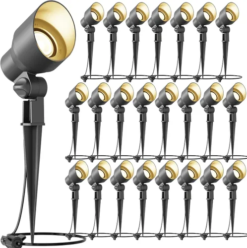 Miniatura 8 de VENUS MANUFACTURING Focos de paisaje de bajo voltaje de 12 V, iluminación LED de paisaje al aire libre de 3 W, 200 lúmenes, 3000 K, luces de camino