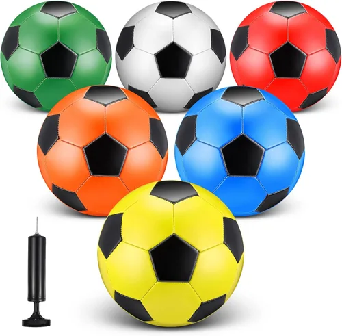 Miniatura 8 de Deekin Balón de fútbol a granel con bomba de tamaño 5/4/3 para interior y exterior, práctica deportiva, competición, accesorios de entrenamiento