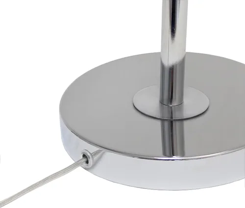 Miniatura 8 de Elegant Designs LD1030-CHR - Lámpara de mesa moderna con brazo inclinable industrial de 28 pulgadas, cromada