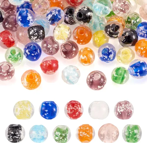 Craftdady - Cuentas de vidrio soplado 2-2 colores mezclados
