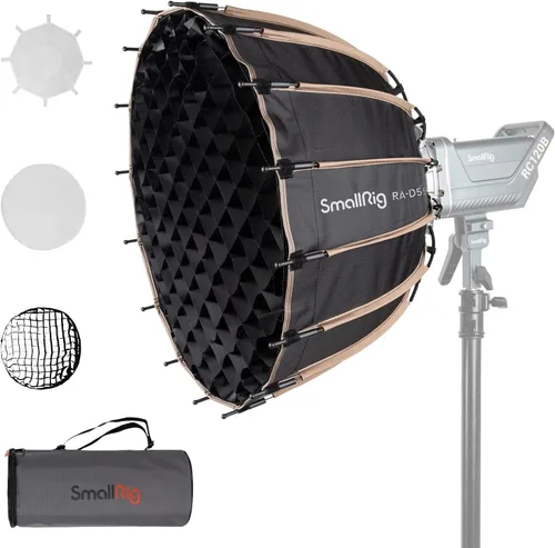 Miniatura 10 de SMALLRIG Caja de luz parabólica de liberación rápida, caja de luz parabólica, compatible con SmallRig RC 120D/RC 120B/RC 220D/RC220B y otras luces